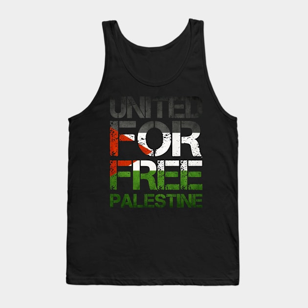 United For Free Palestine - Stand Together Like Brother Tank Top by mangobanana